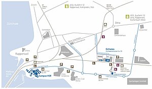 Situationsplan der HSR