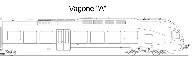 Elettrotreni a pianale ribassato – FLIRT serie 1 e 2, Vagone "A"