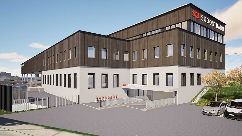 Haupteingang Baudienst-Zentrum