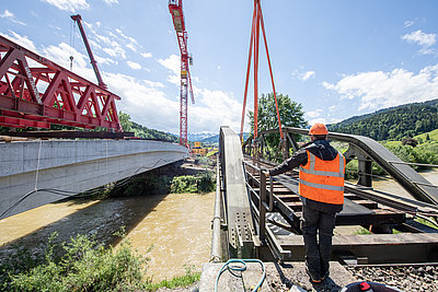 Alte und neue Thurbrücke in Ulisbach