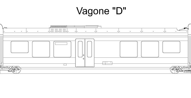 Elettrotreni a pianale ribassato – FLIRT serie 1 e 2, Vagone "D"
