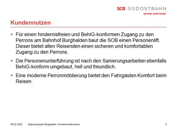 Präsentation Anwohnerinformation Stationsprojekt Burghalden