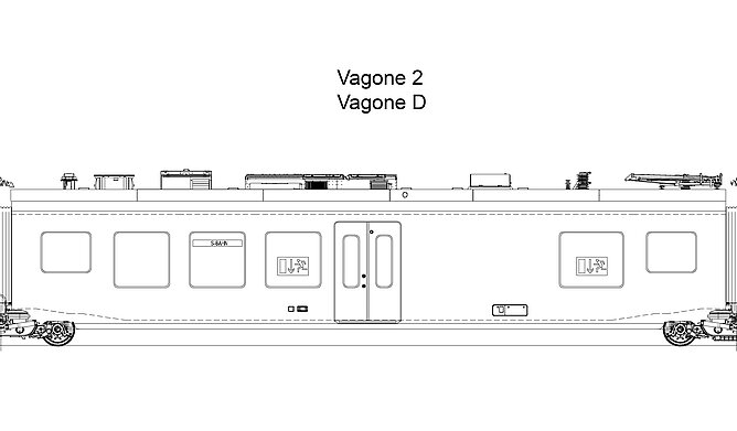 SOB Elettrotreni a pianale ribassato FLIRT 3, Vagone 2, Vagone D