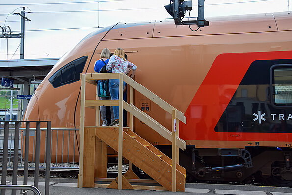 Einblick in den Führerstand