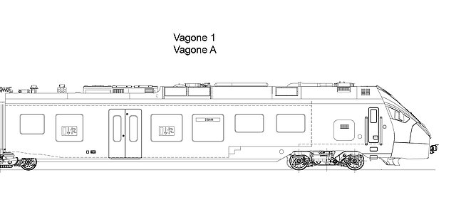 SOB Elettrotreni a pianale ribassato FLIRT 3, Vagone 1, Vagone A
