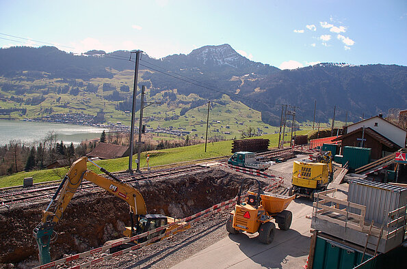 Baustelle von oben