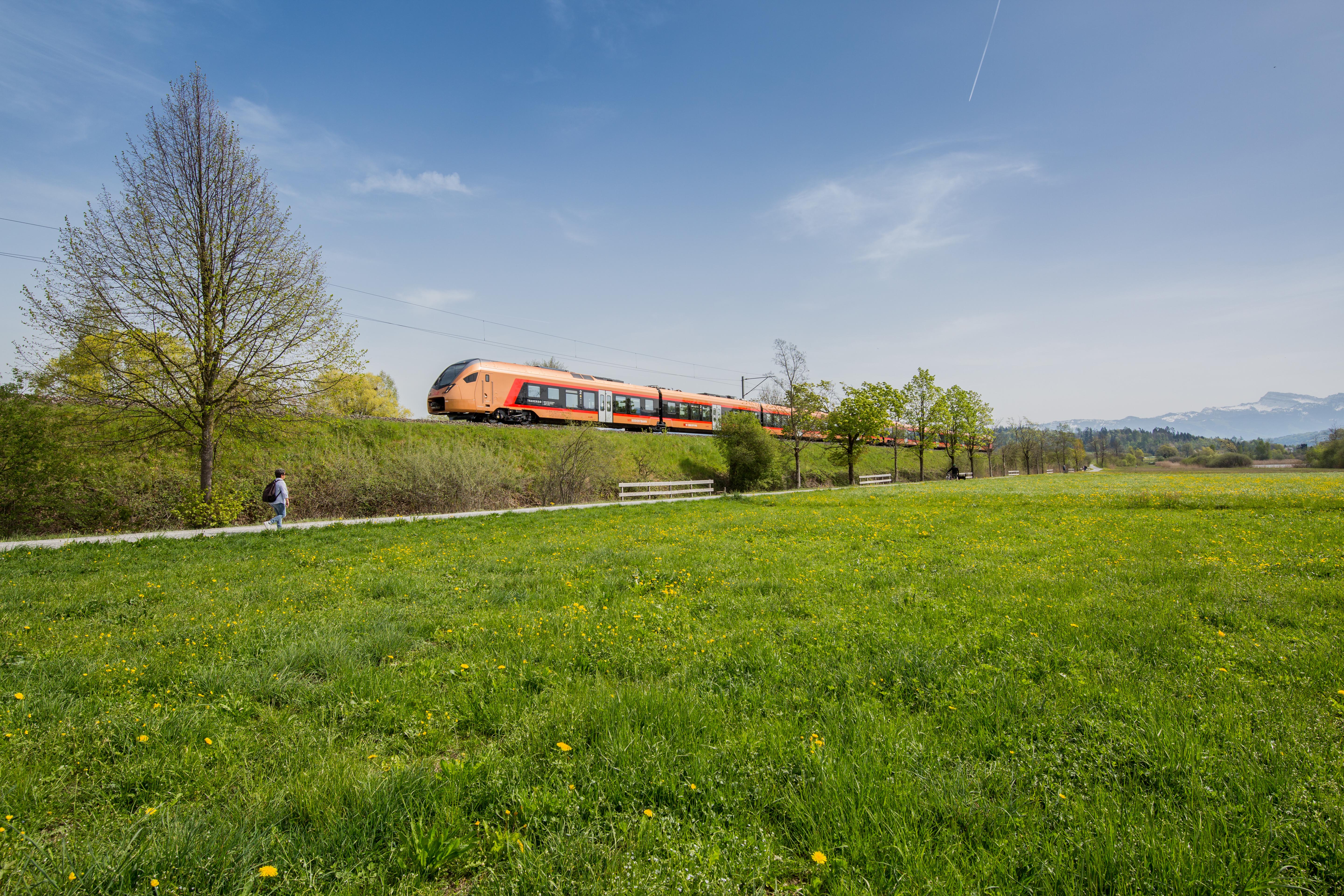 der neue Voralpen-Express unterwegs der neue Voralpen-Express unterwegs